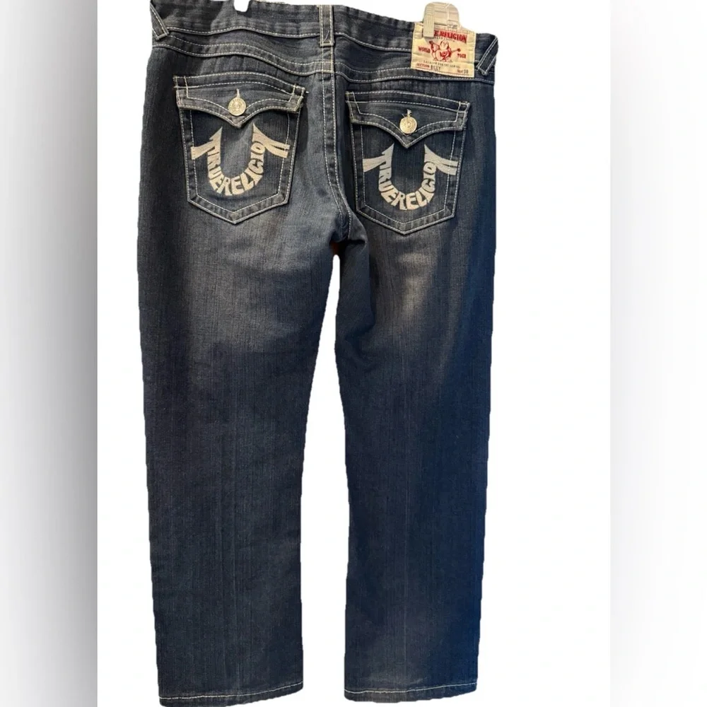 True Religion Jeans Billy 38‎ USA Back Pockets Embroidery Horseshoe